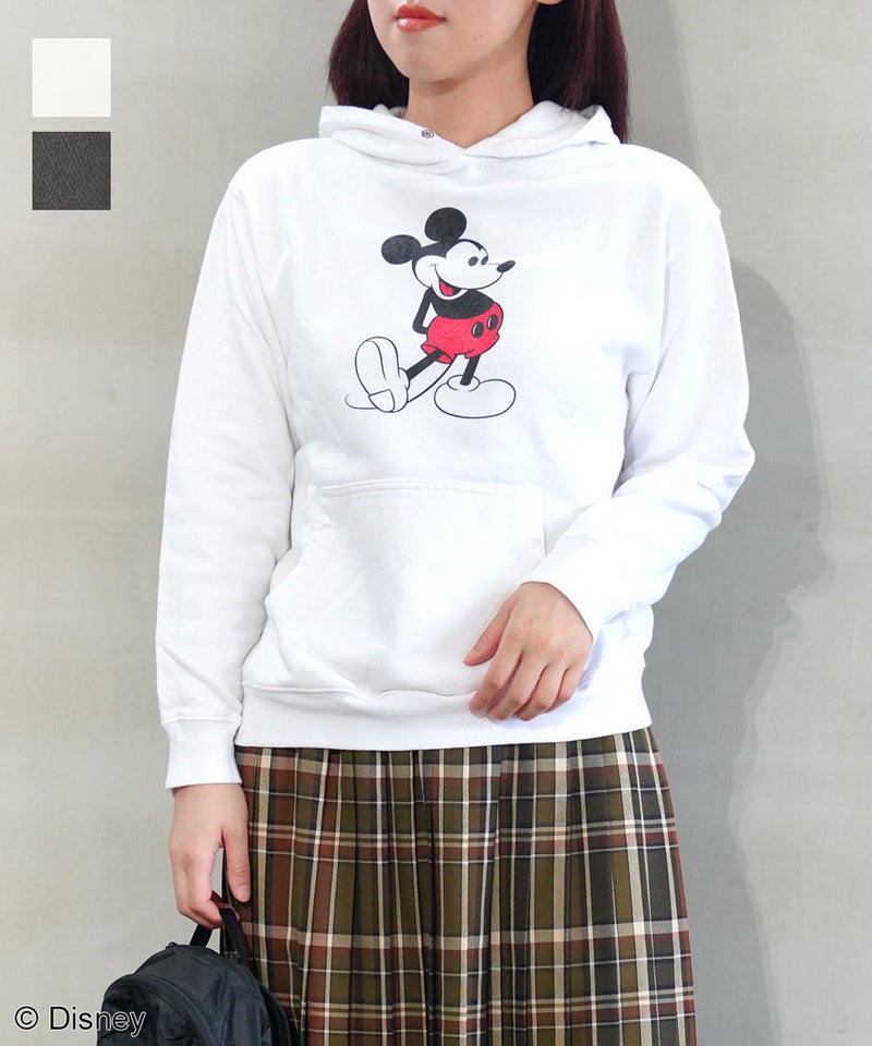 GOOD ROCK SPEED(グッドロックスピード) / Disney / Mickey Mouse / Hooded Sweatshirt ホワイト(WHT)