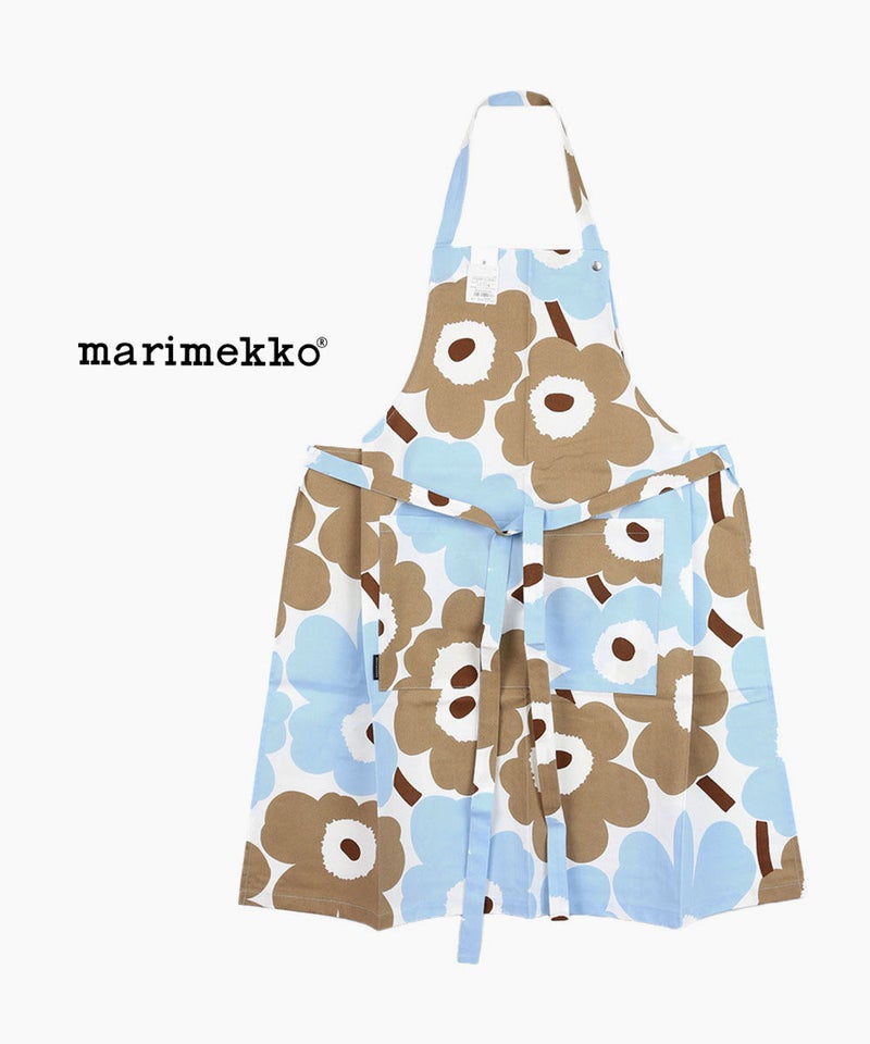 marimekko(マリメッコ) PIENI UNIKKO APRON ライトブルー×Lブラウン(31)